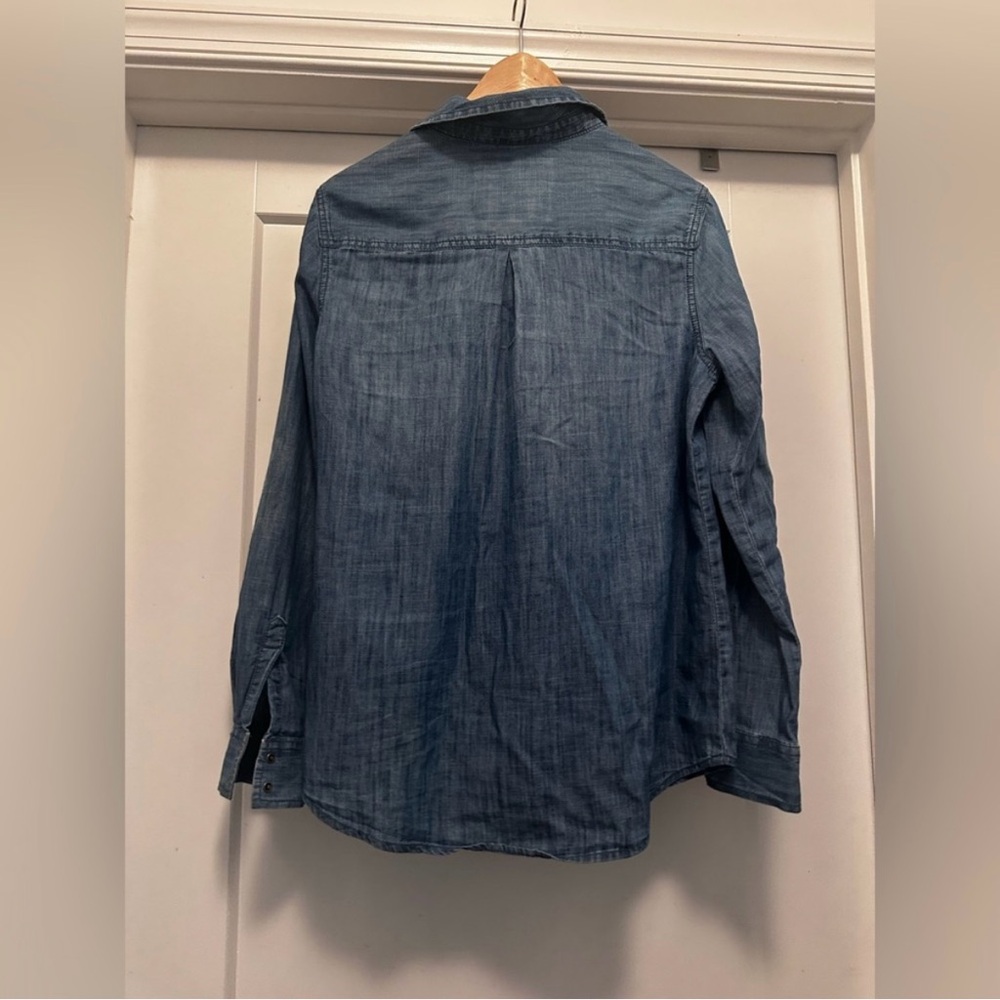 🦋 ARIZONA JEAN CO Denim Blue Button Down Shirt - Size L - Picture 3 of 6